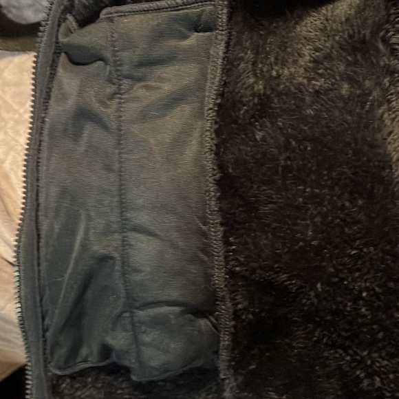 32 Degree Heat Soft Faux Fur Dark Blue Jacket Sz Med - Picture 5 of 8